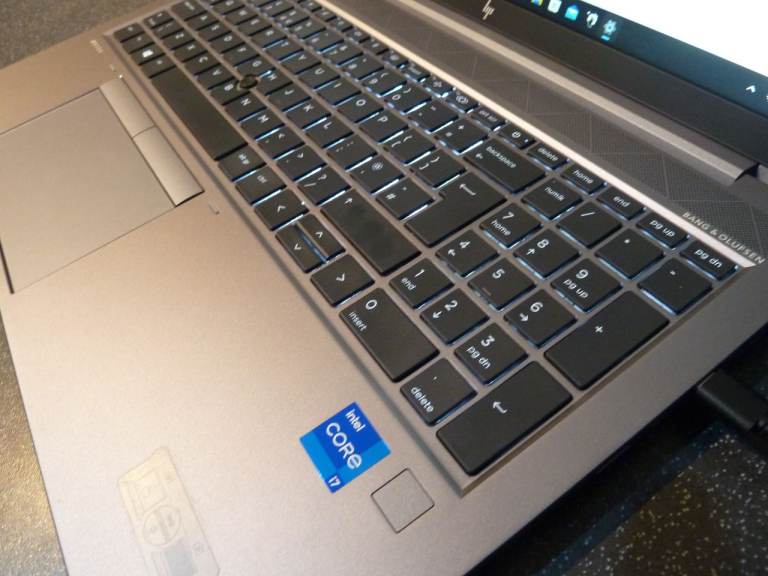 HP Zbook Firefly G8 laptop. Core i7, 16GB RAM, 512GB SSD, Nvidia, 15.6 Inch 1080p. Win 11