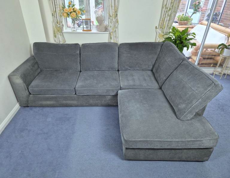 DFS Orka Left Hand Facing Arm Open End Corner Sofa RRP in Grey £899 *FREE LOCAL DELIVERY*