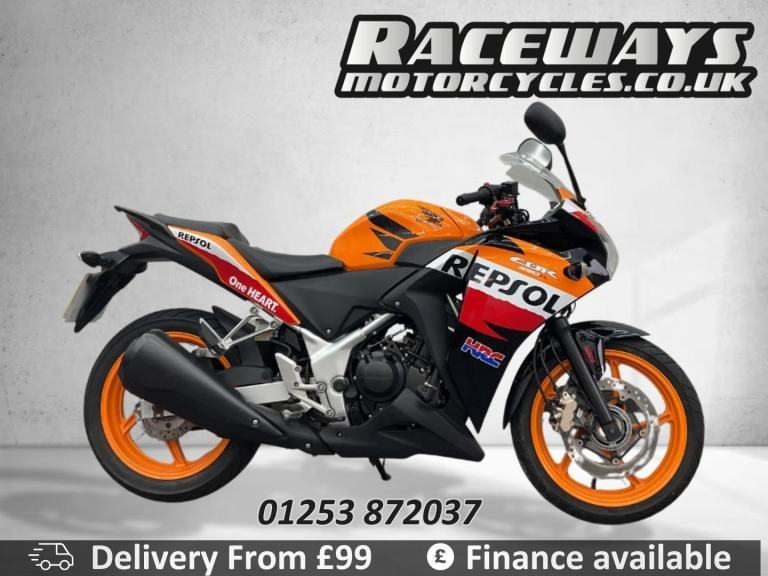 HONDA CBR250R 2014 ORANGE 9,829 MILES USED MOTORCYCLE