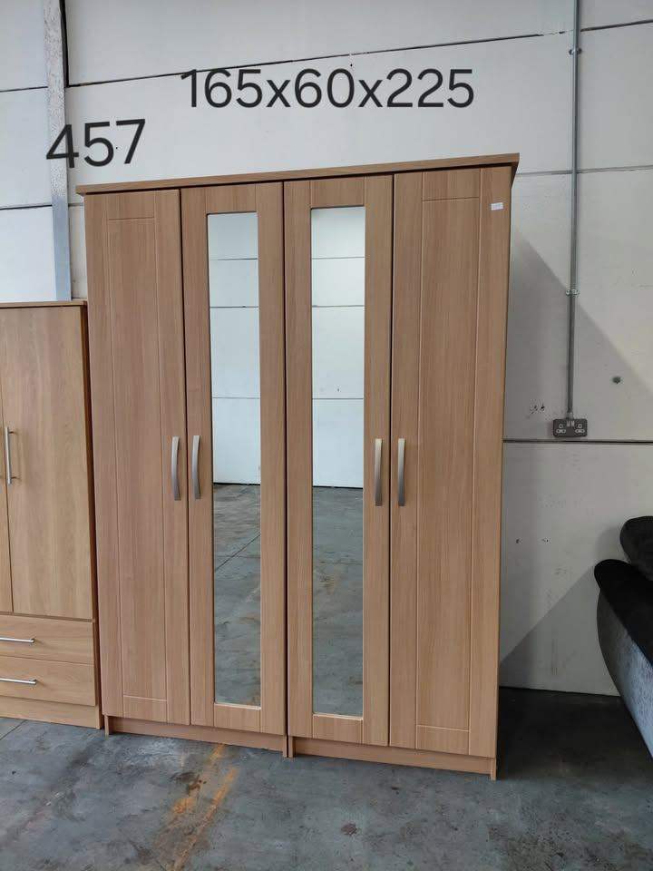 Tall 4 door wardrobe, Ref:457