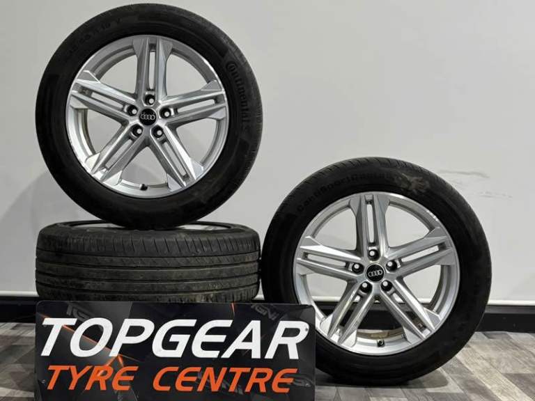 19" GENUINE AUDI Q5 S-LINE Alloy Wheels & Continental Tyres