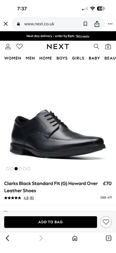 Clarks shoe brand new uk size 12 (price at next 70) 