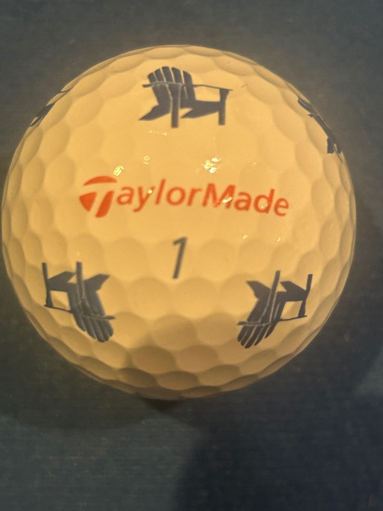 Limited edition TaylorMade TP5 “chair” golf ball