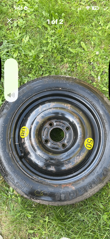 Rusty spare Ford Wheel