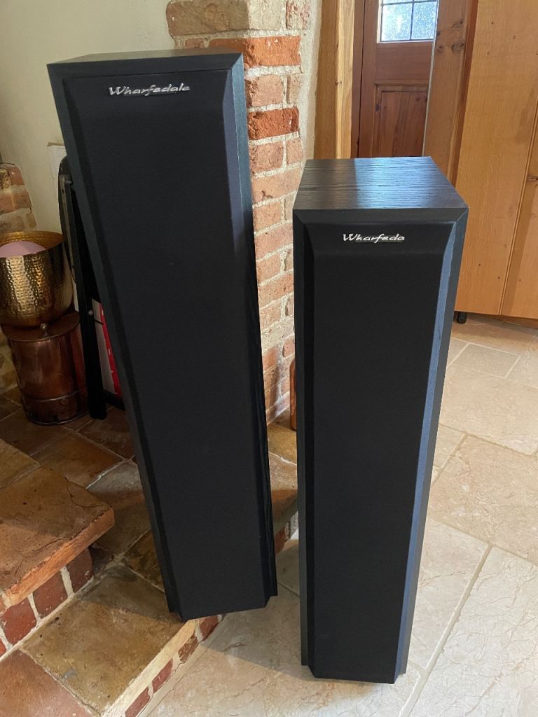Wharfedale Monitor MFM-7 Floor Speakers - Black Ash Veneer Casing