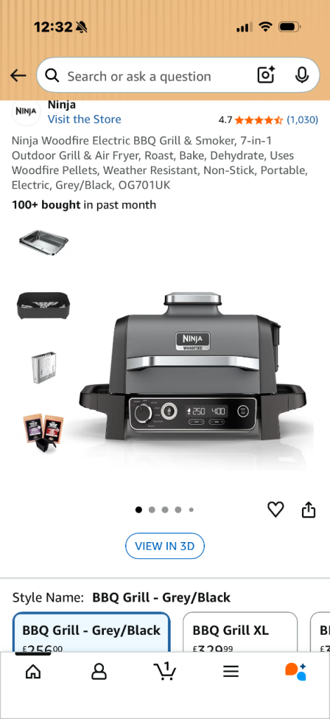 Ninja’s wood pellet grill 