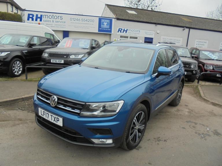 2017 Volkswagen Tiguan 2.0 TDi 150 4Motion SE Nav 5dr DSG Towbar Blue  ESTATE Diesel Automatic