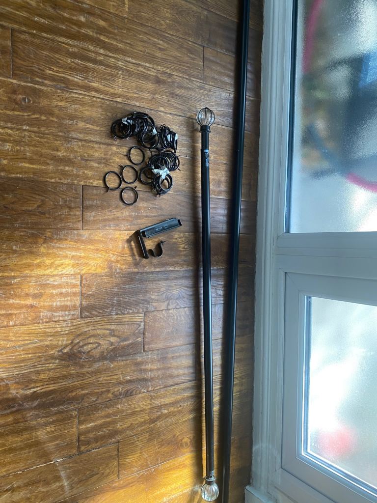 Ikea curtains installed 