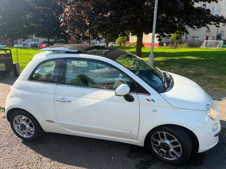 Fiat, 500, White,Hatchback, 2009, Automat, 1242 (cc), 3 doors
