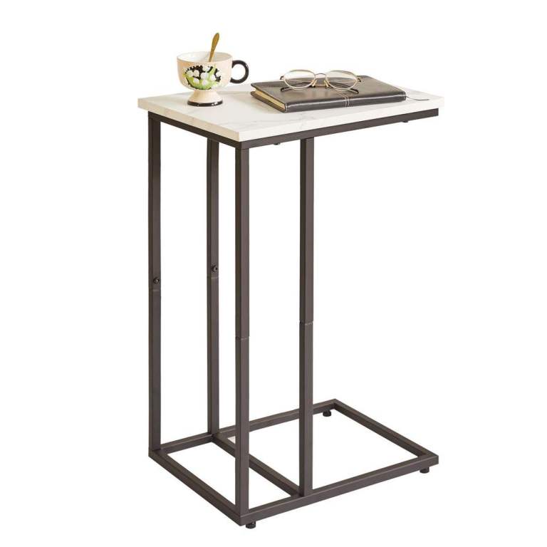 BRAND NEW - SAME DAY COLLECTION -NO MARBLE  C Shaped Side Table 