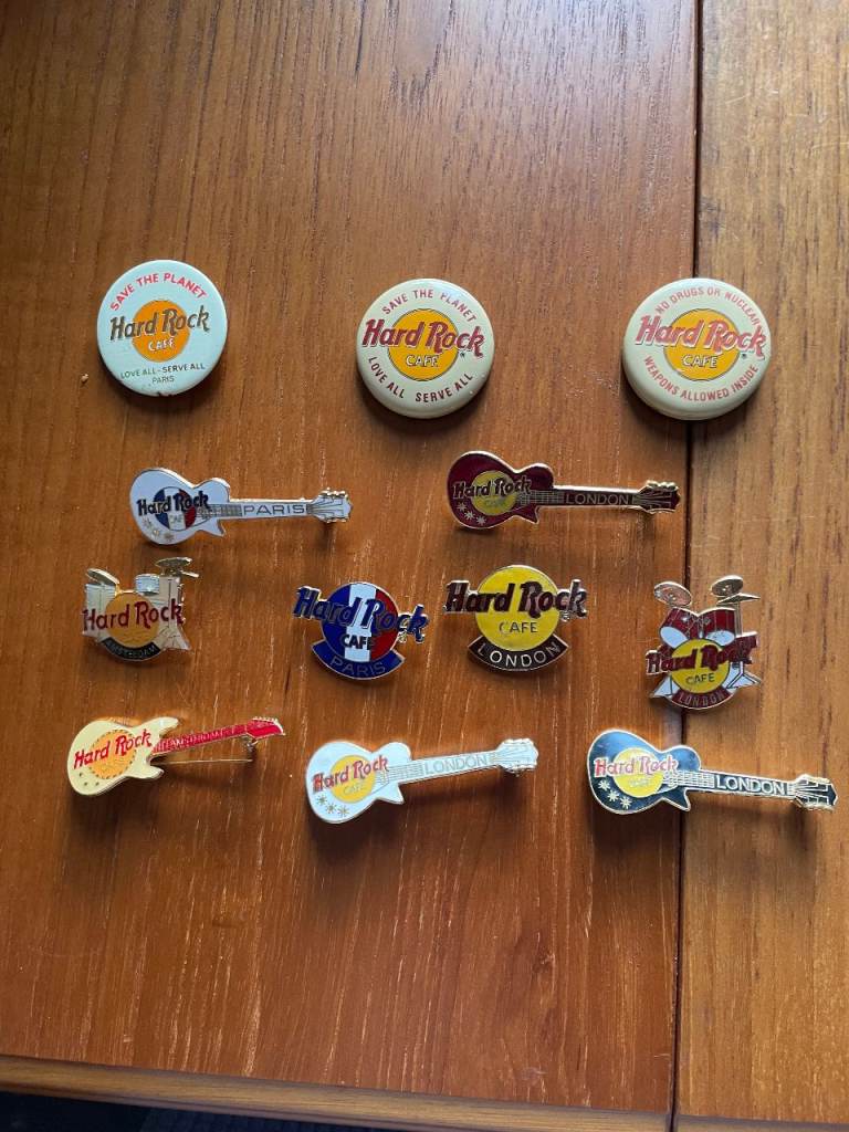 Vintage Hard Rock Cafe badges