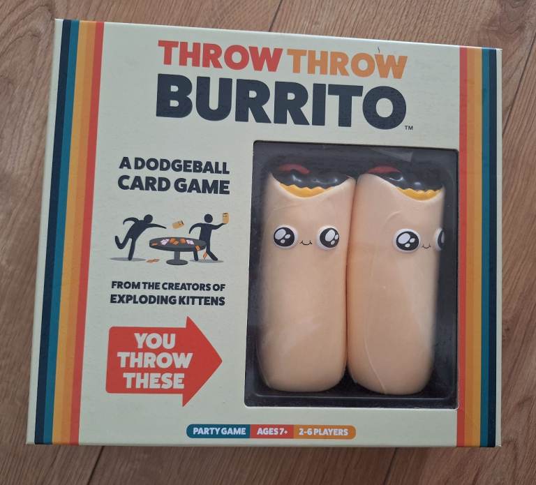 Throw Throw Burrito Dodgeball Card Game - As Good As New