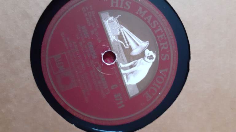 9 x Vinyl 78 rpm, 12ins records. 