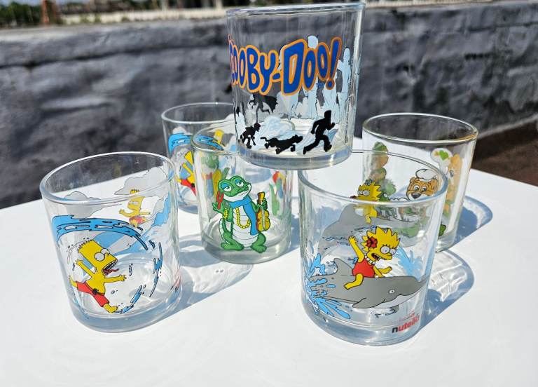 Vintage Nutella Collection Glasses