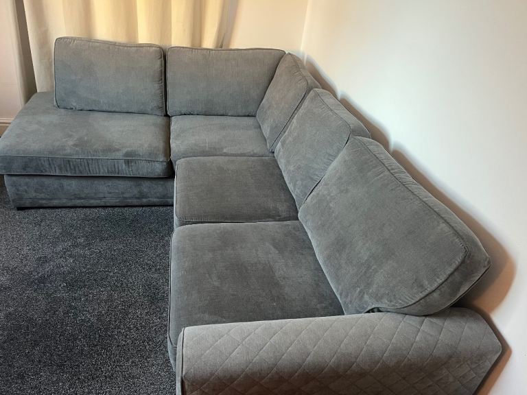 Grey Corner Sofa Brand New