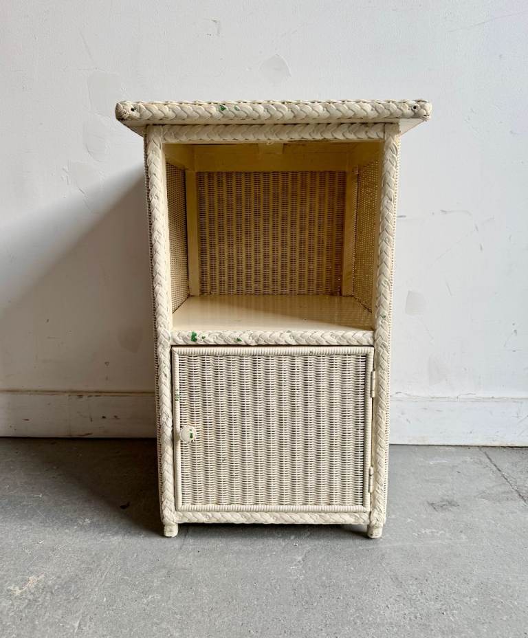 Vintage Wicker Bedside Table by Lloyd Loom