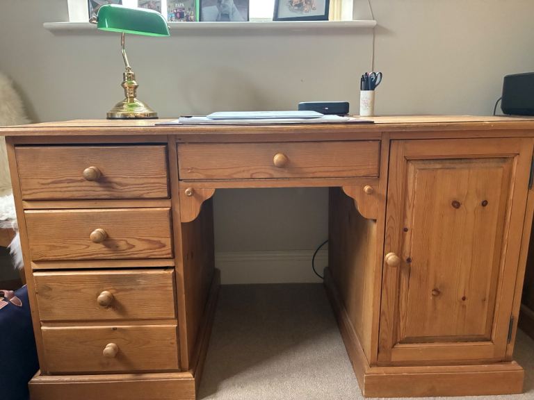 Antique pine desk