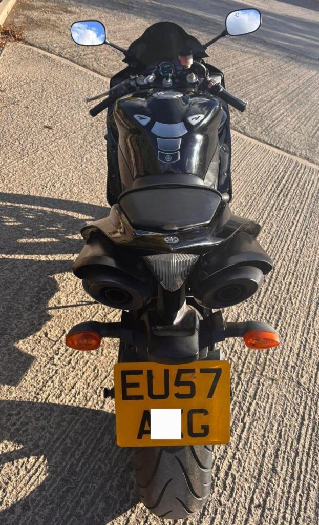 2007 57 YAMAHA YZF R1 07 4C8 SUPERBIKE SPORTS 1000 BLACK YZFR1 15k MILES