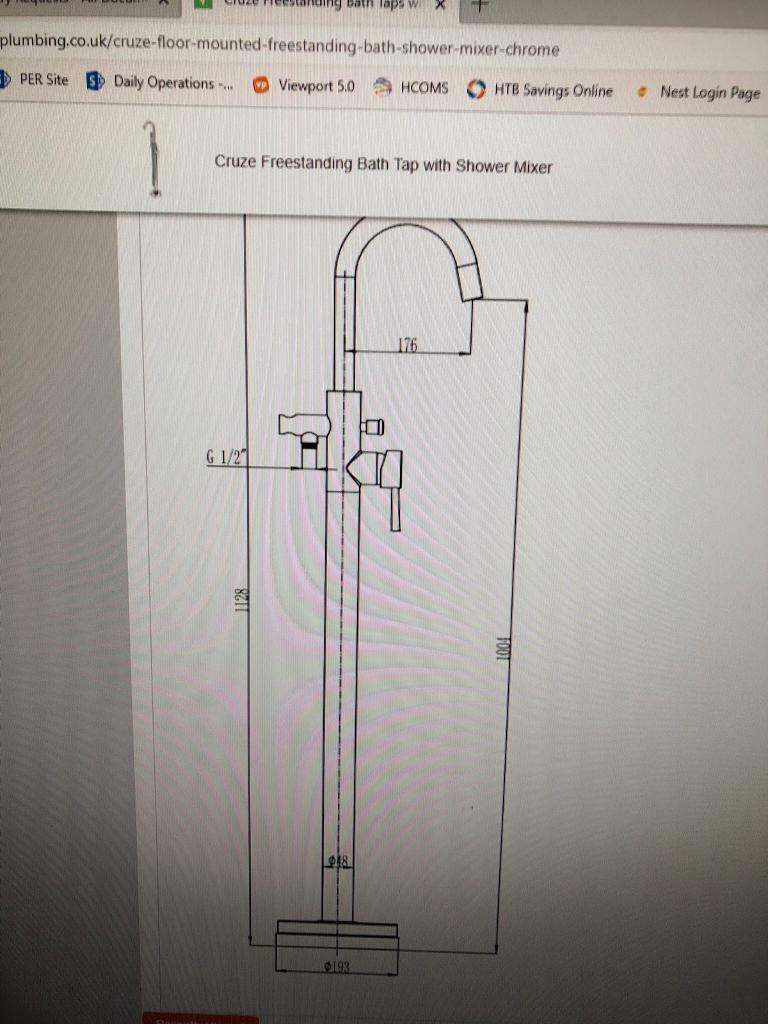 Freestanding Bath Tap 