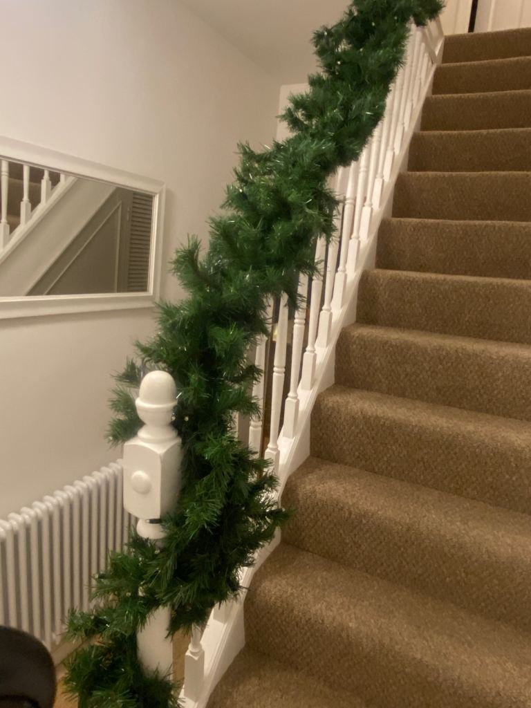 John Lewis Christmas Garland - 8ft - Fireplace or Banisters