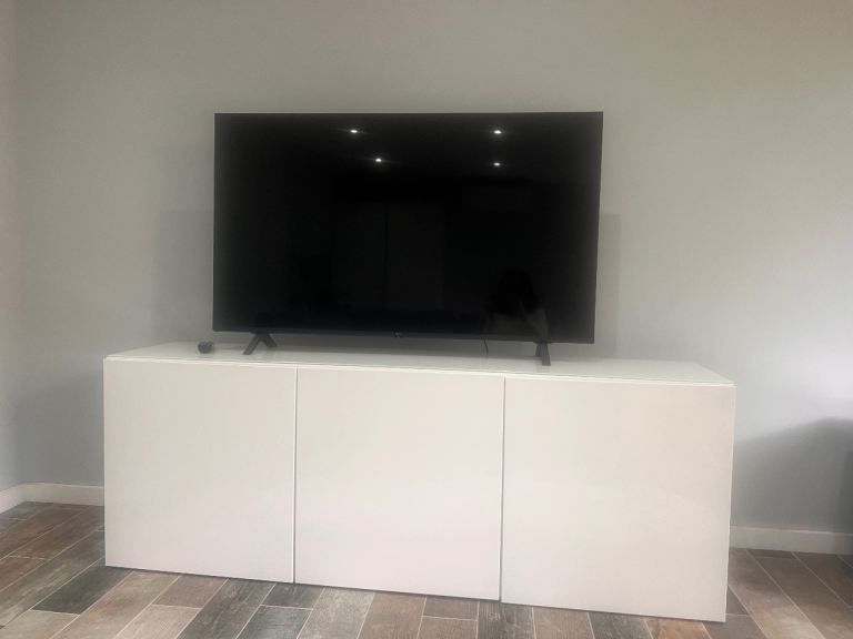 LG smart 55 in tv / ikea media unit also available 180 cm