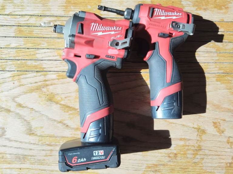 Milwaukee 1/2" & 1/4" impact wrenches