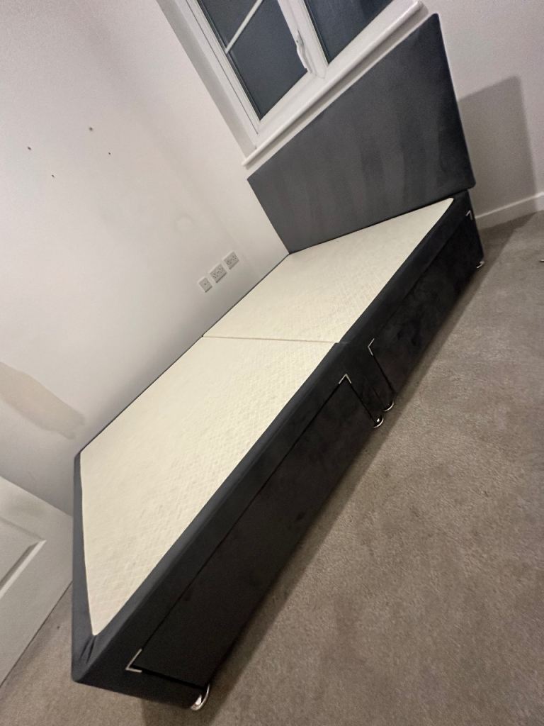 Small double bed with mattress 