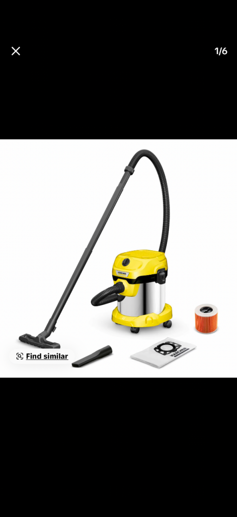  Karcher Wet and dry vacuum cleaner WD 2 Plus – 15L Stainless Stee