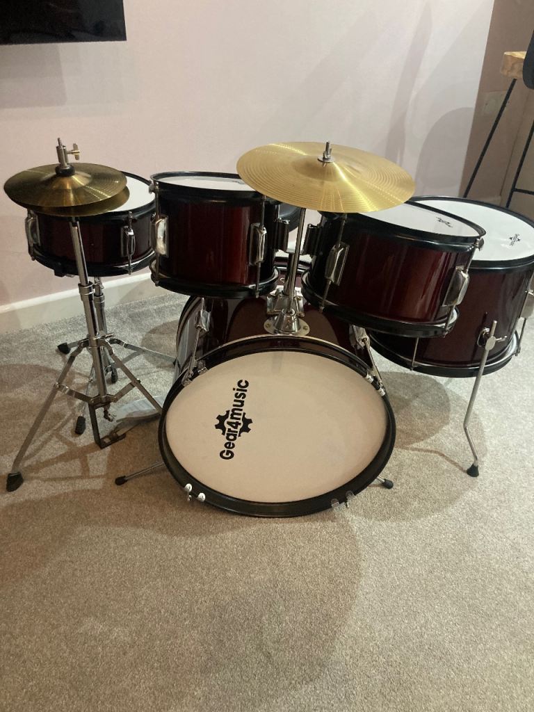 Gear4music childrens 5 piece drum set 