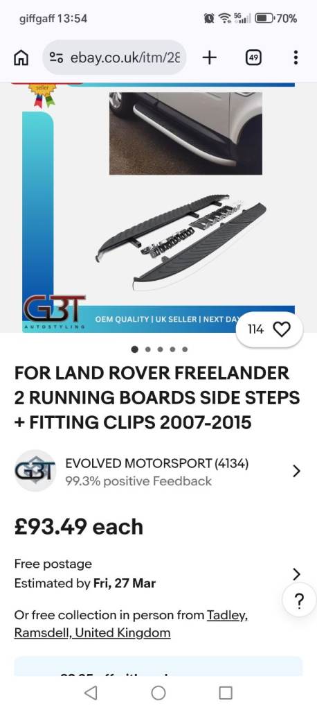 Brand new side steps for freelander 2