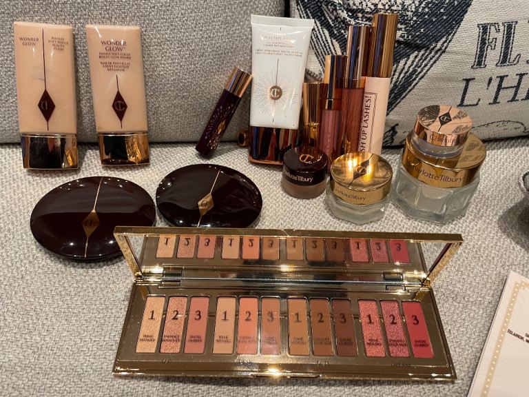Variety of Charlotte Tilbury make up 