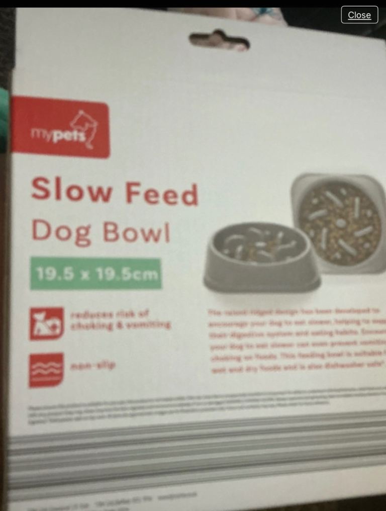 Slow feeder dog bowl  collet from bugle not Newquay sorry for miss listing 