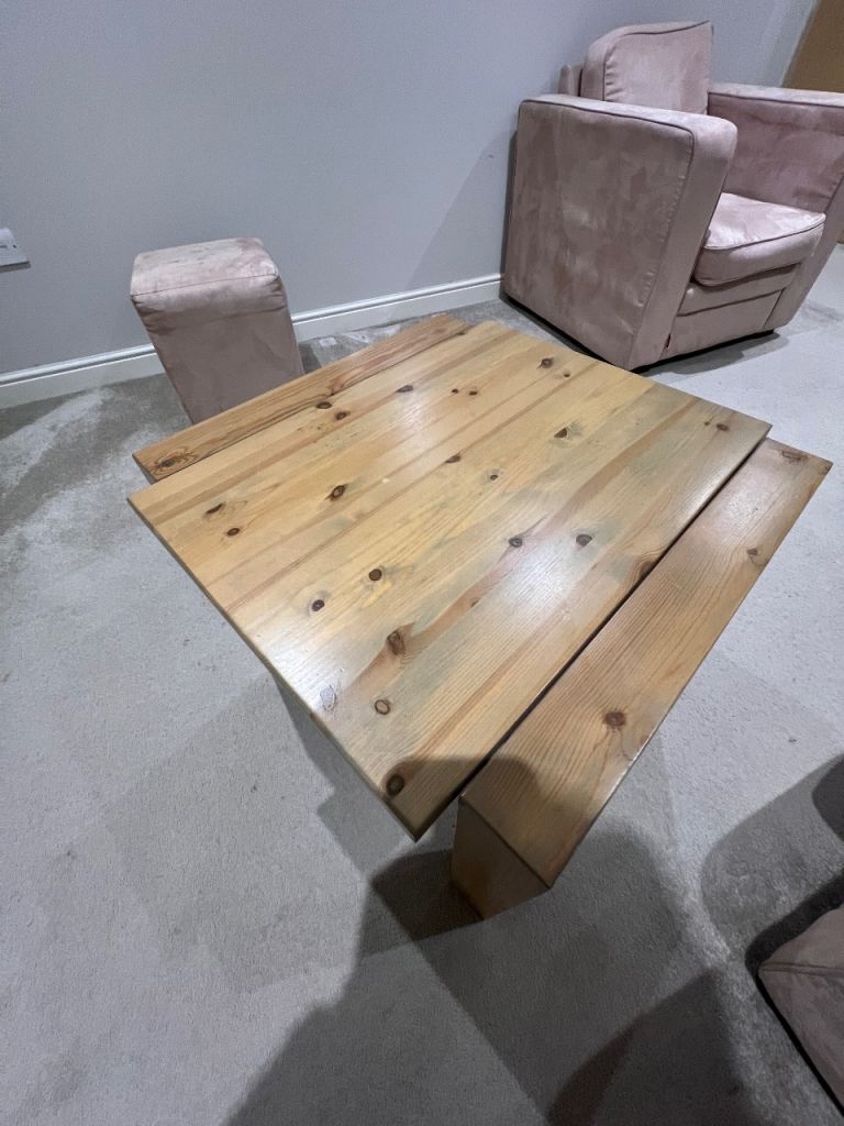 Wood coffee table 