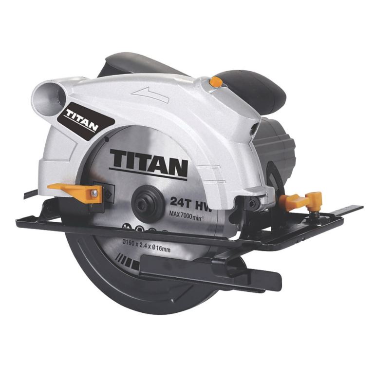Titan TTB911CSW 1500W 190mm  Electric Circular Saw 240V