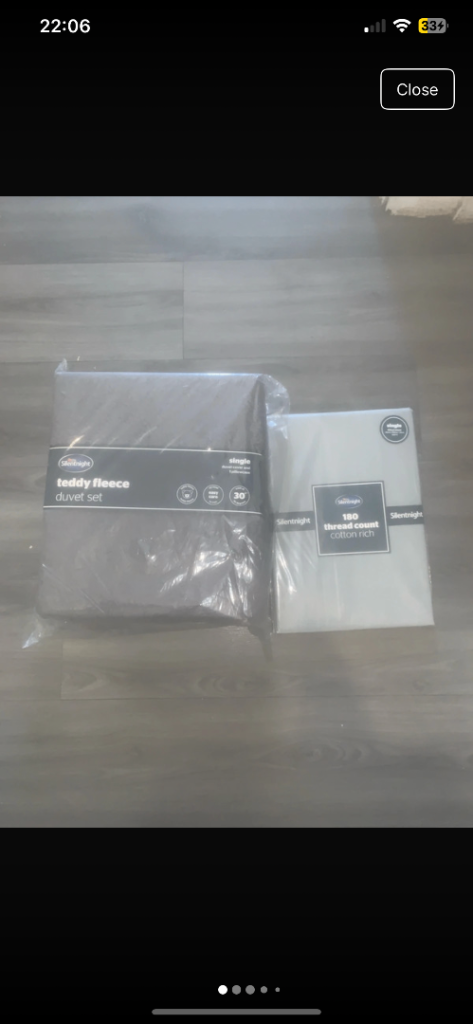 Silent night single bedding  