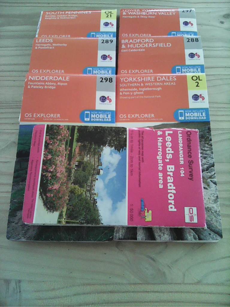 Hiking/walking maps.