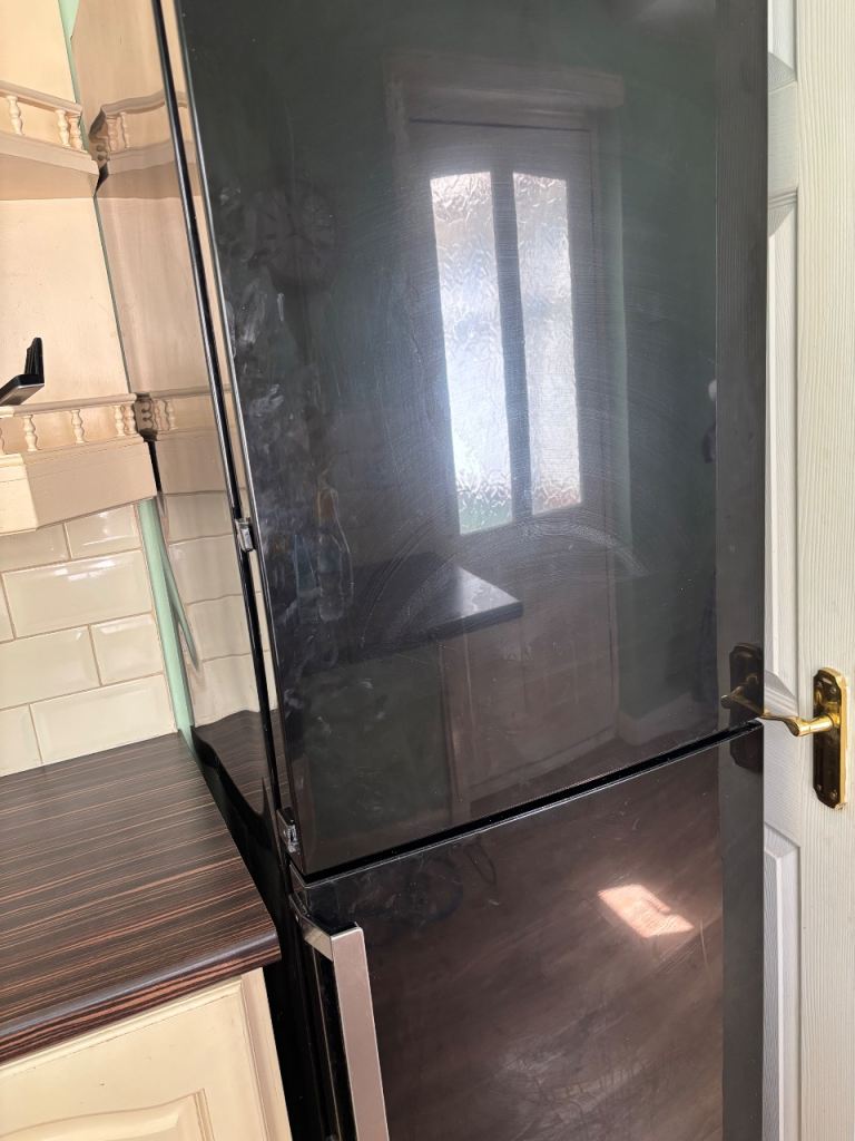 Black Freestanding Fridge Freezer - Good Condition