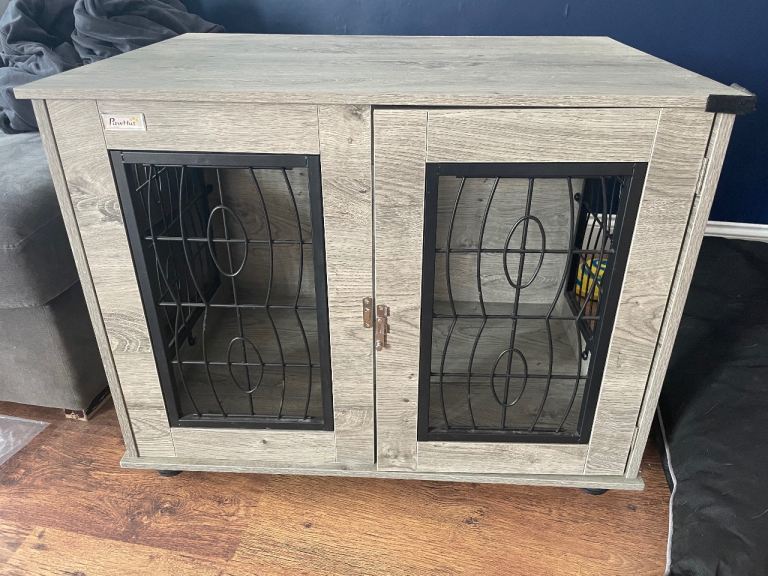 Pawhut wooden dog crate