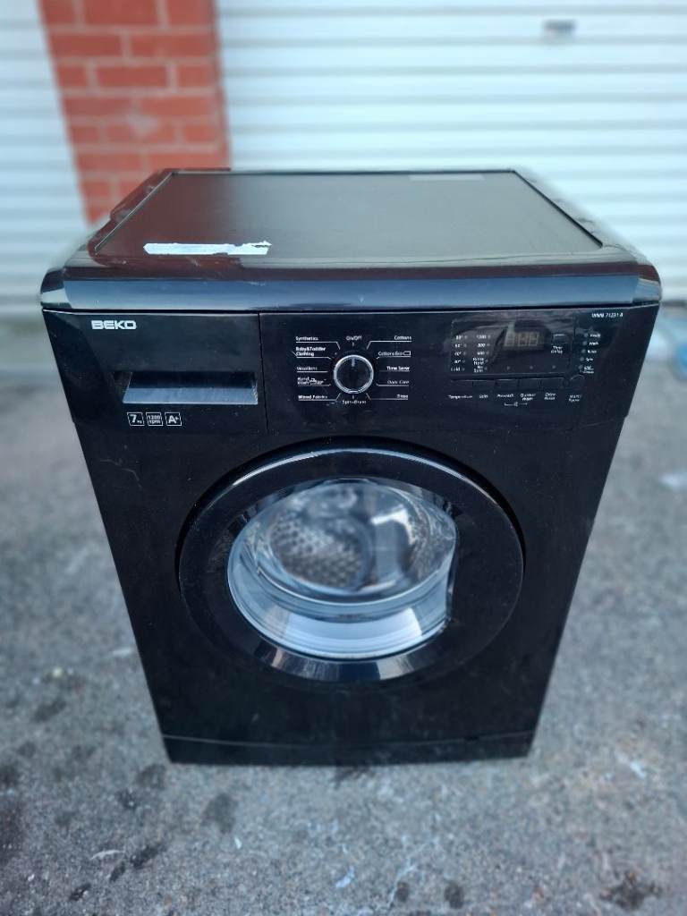 A+ class 7kg 1200 spin Beko black washing machine