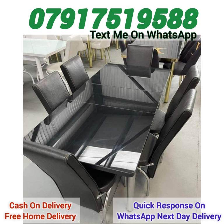 Extendable Dining Table With 4 / 6 Chairs For SALE
