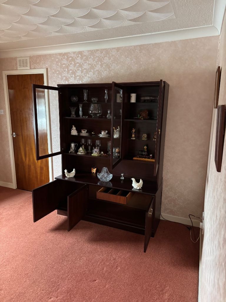 Mahogany Display Cabinet 