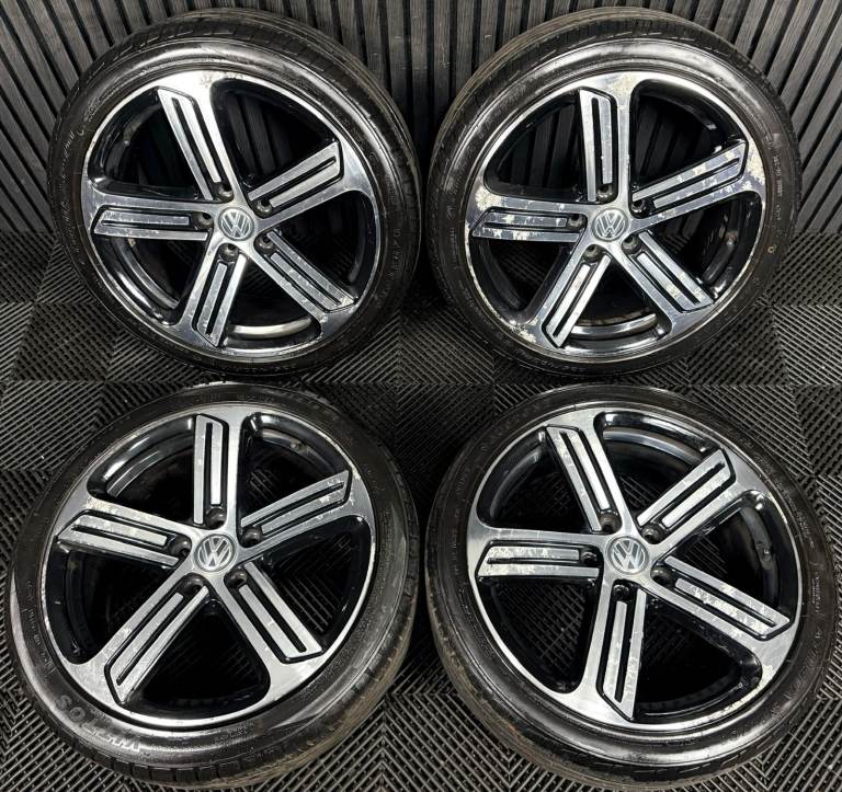 18" GENUINE VW GOLF R GTI MK7 R LINE GT GTD CADIZ MK6 MK7 ALLOY WHEELS TYRES ALLOYS