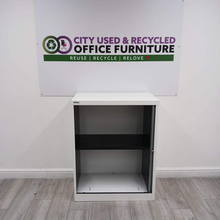 Bisley Tambour Cupboard – Mid Height Office Storage Unit – £149 + VAT