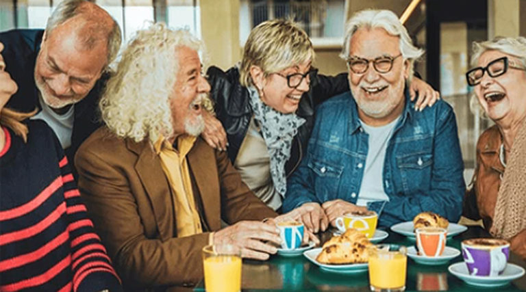 A new get-together group of mature people to make new friends