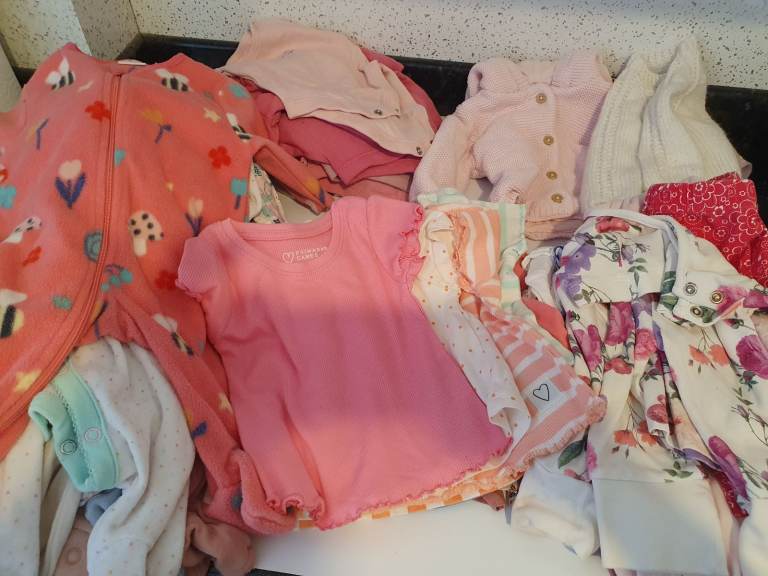 Bundle of baby girls clothes from birth 0-3 & 3-6mths
