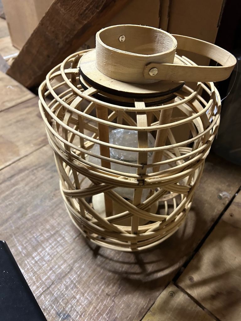  bamboo candle  lanterns 