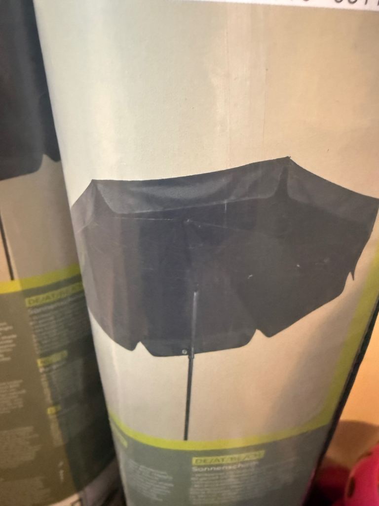 BRAND NEW - New LIVARNO Parasol - UV 80 Protection, Water-Repellent