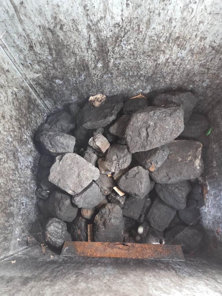Coal to be collected