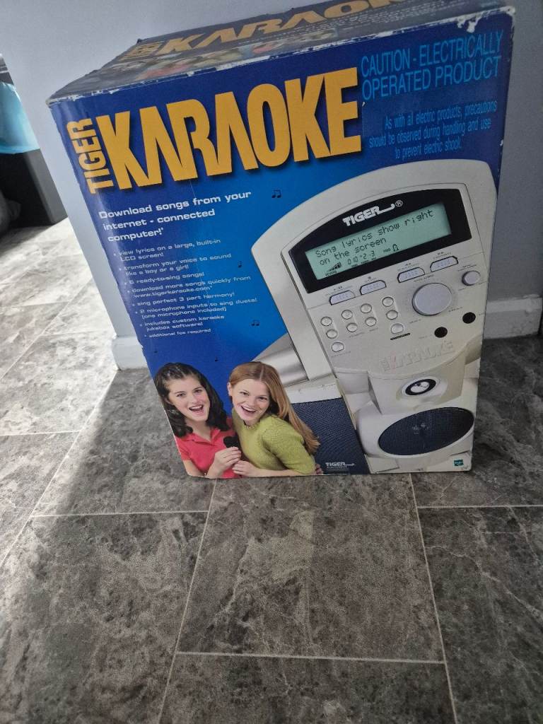Tiger Karaoke Machine - Good Condition, Boxed