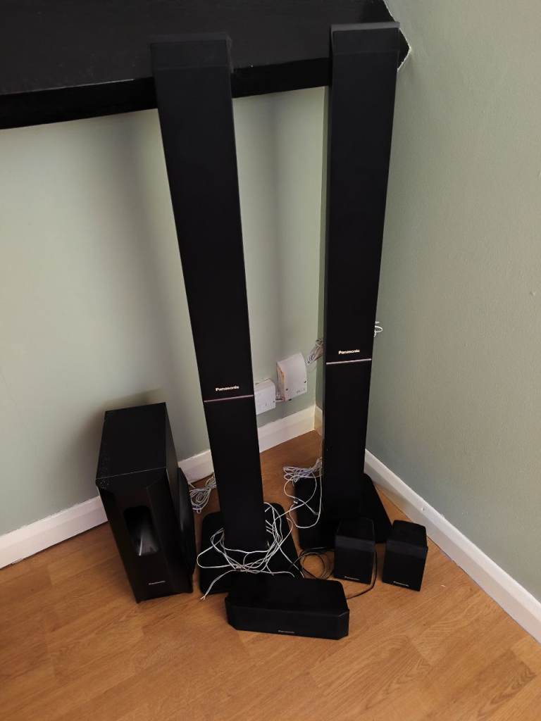 Panasonic 5.1 surround system speakers.